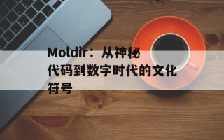 Moldir：从神秘代码到数字时代的文化符号