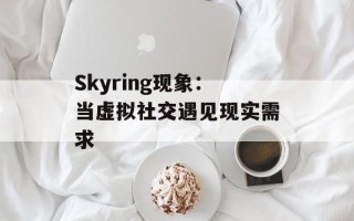 Skyring现象：当虚拟社交遇见现实需求