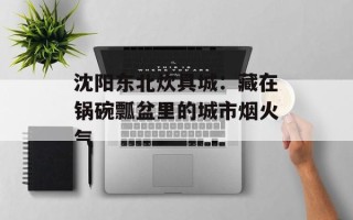 沈阳东北炊具城：藏在锅碗瓢盆里的城市烟火气