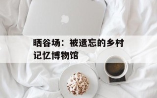晒谷场：被遗忘的乡村记忆博物馆